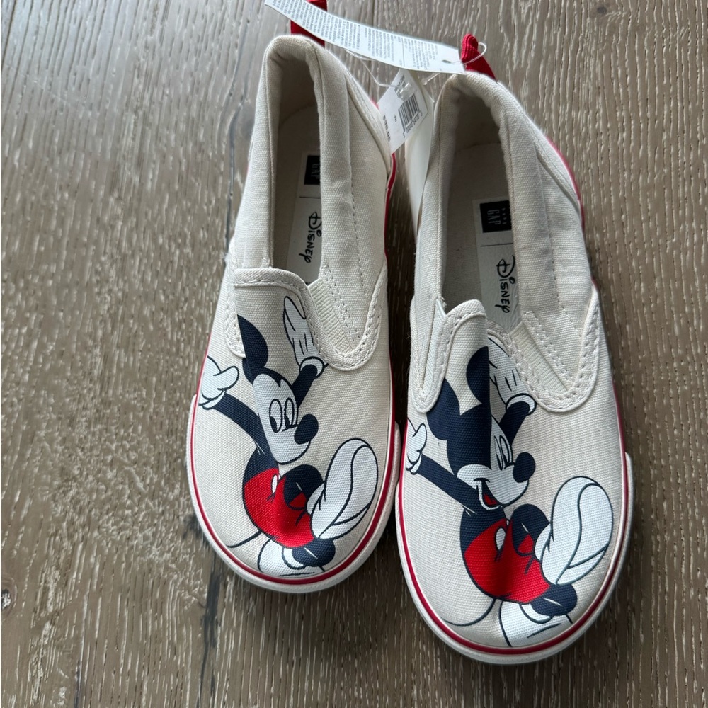Baby Gap Mickey Mouse canvas slip-on shoes